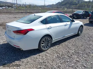 2017 Genesis G80 3.8L with VIN KMHGN4JE3HU166577, listed as a IAAI auction lot 41976937 with 117,635 mi miles. Bid and sale history available at carsss.com. Image 4.