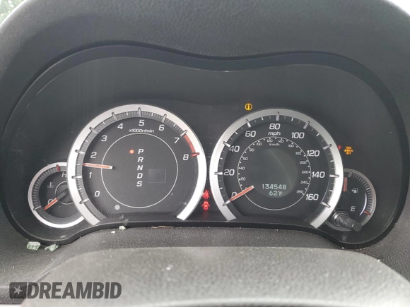 2012 Acura TSX Technology with VIN JH4CW2H60CC001280, listed as a Copart auction lot 63530445 with 134,548 mi miles and Salvage title. Bid and sale history available at DreamBid. Image 9.