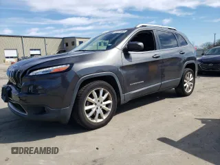 2015 Jeep Cherokee Limited with VIN 1C4PJLDBXFW532225, listed as a Copart auction lot 46227465 with 97,428 mi miles and Salvage Title. Bid and sale history available at DreamBid. Image 1.