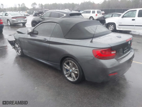 2015 BMW 2 Series M235i with VIN WBA1M1C50FV393092, listed as a IAAI auction lot 41507537 with 79,321 mi miles. Bid and sale history available at carsss.com. Image 3.