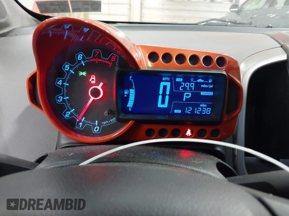 2012 Chevrolet Sonic LT with VIN 1G1JC5SH6C4132679, listed as a IAAI auction lot 42652694 with 121,238 mi miles and . Bid and sale history available at DreamBid. Image 7.