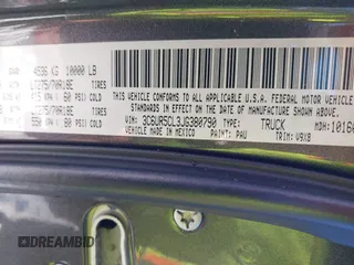 2018 Ram 2500 Tradesman z VIN 3C6UR5CL3JG380790, wystawiony jako IAAI lot #41579401 z przebiegiem 72 675 mil mil oraz . Historia ofert i sprzedaży dostępna na DreamBid. Obrazek 9.
