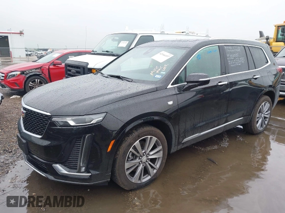 2025 Cadillac XT6 FWD Premium Luxury with VIN 1GYKPCRS3SZ120054, listed as a IAAI auction lot 42166157 with 16,280 mi miles and . Bid and sale history available at DreamBid. Image 19.
