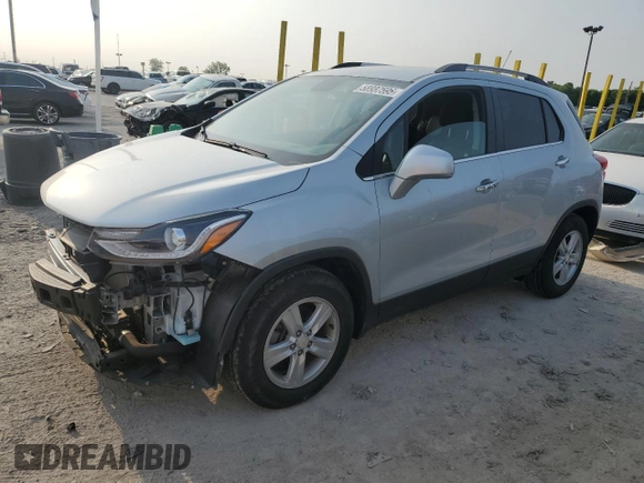 2020 Chevrolet Trax LT z VIN 3GNCJLSB7LL337533, wystawiony jako Copart lot #58937595 z przebiegiem 18 622 mil mil oraz Szkoda całkowita • Salvage title. Historia ofert i sprzedaży dostępna na DreamBid. Obrazek 1.