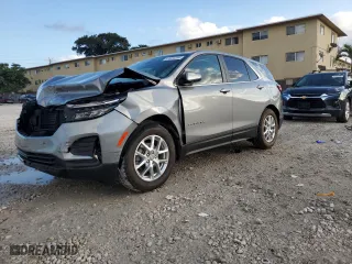 2024 Chevrolet Equinox LT with VIN 3GNAXTEG0RL249476, listed as a Copart auction lot 87029284 with 27,053 mi miles and Clean Title. Bid and sale history available at carsss.com. Image 1.