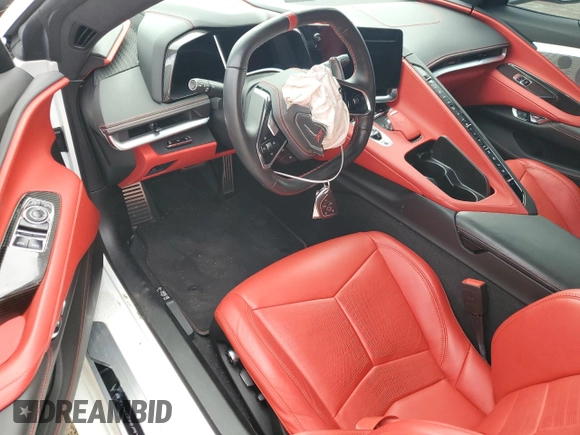 2021 Chevrolet Corvette 3LT with VIN 1G1YC2D46M5120132, listed as a Copart auction lot 80923944 with 9,193 mi miles and Salvage Title. Bid and sale history available at carsss.com. Image 8.