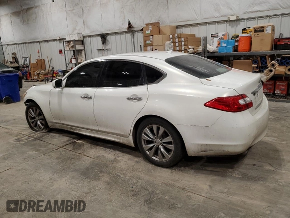 2013 Infiniti M z VIN JN1BY1AP8DM511833, wystawiony jako Copart lot #42874265 z przebiegiem 152 708 mil mil oraz Czysty tytuł • Clean title. Historia ofert i sprzedaży dostępna na DreamBid. Obrazek 2.
