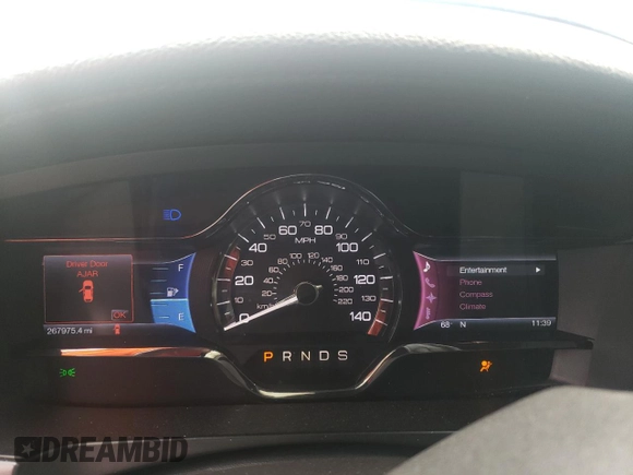 2013 Lincoln MKS with VIN 1LNHL9DK2DG615474, listed as a Copart auction lot 72992954 with 267,975 mi miles and Salvage Title. Bid and sale history available at carsss.com. Image 9.