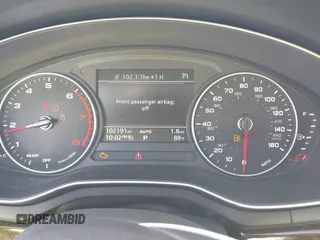 2017 Audi A4 Premium with VIN WAUGNAF4XHN004732, listed as a IAAI auction lot 41687605 with 102,191 mi miles. Bid and sale history available at carsss.com. Image 7.
