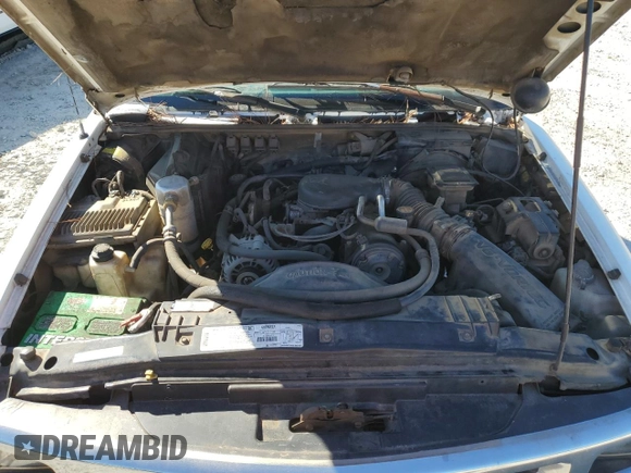 1997 Chevrolet S-10 LS with VIN 1GCCS19W7VK121494, listed as a Copart auction lot 75327694 with 292,652 mi miles and Salvage Title. Bid and sale history available at DreamBid. Image 11.