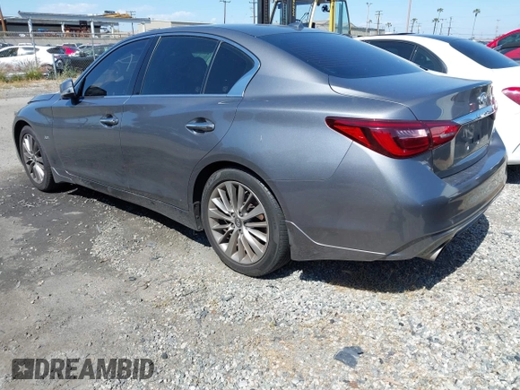 2019 Infiniti Q50 3.0t LUXE with VIN JN1EV7AP5KM519569, listed as a IAAI auction lot 42078137 with 134,486 mi miles. Bid and sale history available at carsss.com. Image 3.