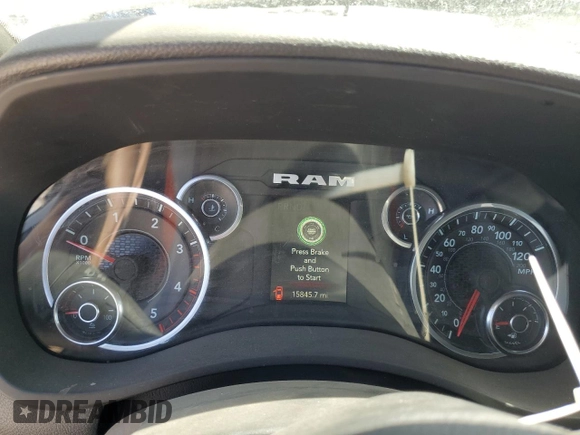 2024 Ram 2500 Tradesman with VIN 3C6UR5CL4RG253364, listed as a Copart auction lot 49462205 with 15,845 mi miles and Salvage Title. Bid and sale history available at carsss.com. Image 9.