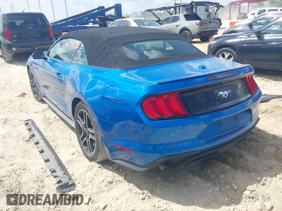 2020 Ford Mustang EcoBoost with VIN 1FATP8UH9L5134364, listed as a IAAI auction lot 41948736 with 104,298 mi miles. Bid and sale history available at carsss.com. Image 3.