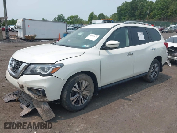 2019 Nissan Pathfinder SV z VIN 5N1DR2MM5KC615110, wystawiony jako IAAI lot #42399030 z przebiegiem 129 844 mil mil oraz . Historia ofert i sprzedaży dostępna na DreamBid. Obrazek 2.
