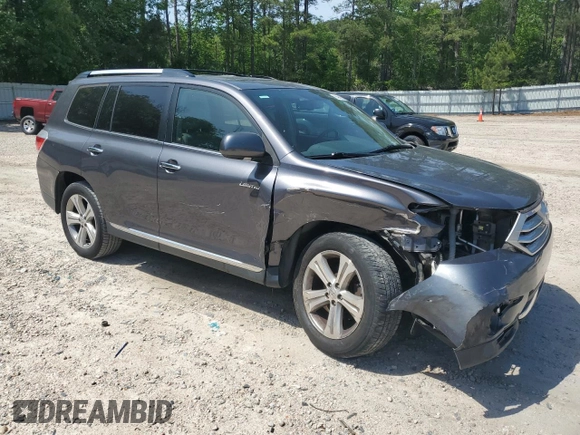 2012 Toyota Highlander Limited with VIN 5TDDK3EH5CS157343, listed as a Copart auction lot 54946205 with 146,654 mi miles and Salvage title. Bid and sale history available at DreamBid. Image 4.