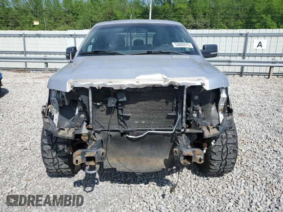2011 Ford F-150 XL with VIN 1FTFW1EF0BFA01127, listed as a Copart auction lot 53800575 with 296,922 mi miles and Salvage Title. Bid and sale history available at carsss.com. Image 5.