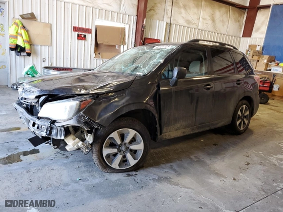 2017 Subaru Forester with VIN JF2SJABC7HH471029, listed as a Copart auction lot 46101405 with 107,246 mi miles and Salvage Title. Bid and sale history available at carsss.com. Image 1.