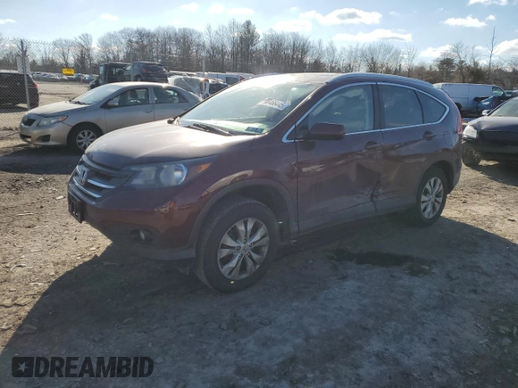 2013 Honda CR-V EX-L with VIN 5J6RM4H70DL010224, listed as a Copart auction lot 88466445 with 204,370 mi miles and Salvage Title. Bid and sale history available at carsss.com. Image 1.