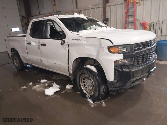 2019 Chevrolet Silverado 1500 Work Truck with VIN 1GCRYAEF3KZ303839, listed as a IAAI auction lot 41575101 with 118,556 mi miles. Bid and sale history available at carsss.com. Image 1.
