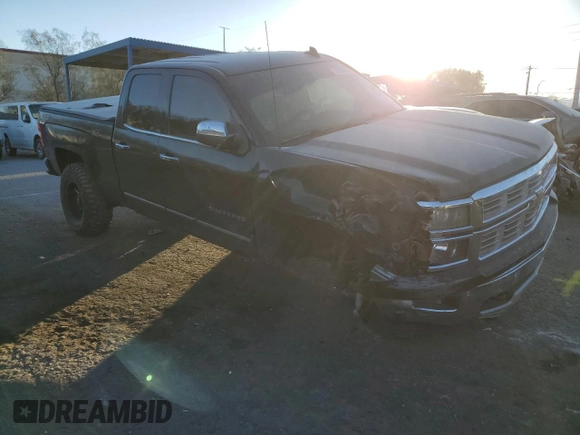 2015 Chevrolet Silverado 1500 LTZ with VIN 1GCVKSECXFZ265138, listed as a Copart auction lot 43598575 with 80,872 mi miles and Salvage Title. Bid and sale history available at carsss.com. Image 4.