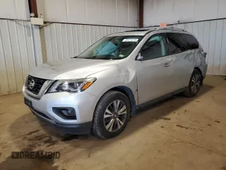 2017 Nissan Pathfinder SV with VIN 5N1DR2MM4HC673427, listed as a Copart auction lot 49477275 with 156,944 mi miles and Salvage title. Bid and sale history available at DreamBid. Image 1.