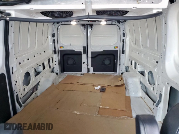 2023 Ford Transit Cargo с VIN 1FTBR1Y81PKB48106, выставлен на аукционе Copart как лот 57442685 с пробегом 11 889 миль миль и Списание • Salvage title. История ставок и продаж доступна на DreamBid. Изображение 10.