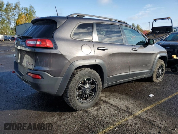 2017 Jeep Cherokee Trailhawk L Plus with VIN 1C4PJMBS1HD237067, listed as a Copart auction lot 77696854 with 102,160 mi miles and Salvage Title. Bid and sale history available at carsss.com. Image 3.