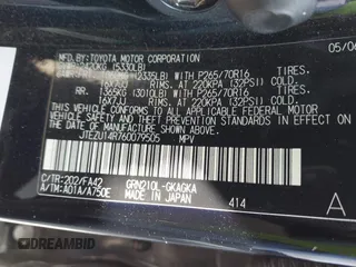 2006 Toyota 4Runner SR5 z VIN JTEZU14R760079505, wystawiony jako IAAI lot #42343953 z przebiegiem 245 351 mil mil oraz . Historia ofert i sprzedaży dostępna na DreamBid. Obrazek 9.