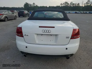2007 Audi A4 3.2L with VIN WAUDH48H07K034835, listed as a Copart auction lot 52779265 with 77,383 mi miles and Salvage Title. Bid and sale history available at carsss.com. Image 6.