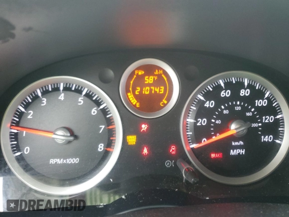 2010 Nissan Sentra SL with VIN 3N1AB6AP8AL725446, listed as a Copart auction lot 57762835 with 210,743 mi miles and Salvage title. Bid and sale history available at DreamBid. Image 9.
