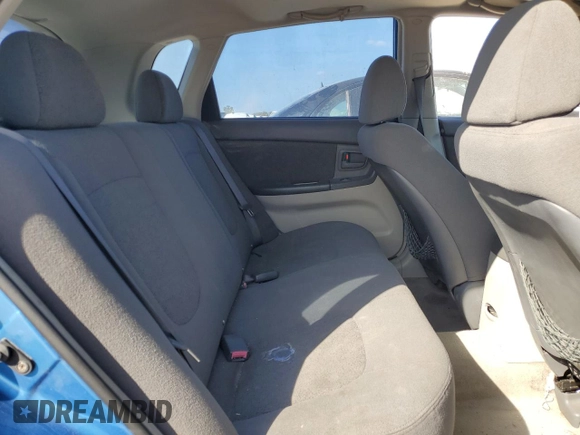 2005 Kia Spectra with VIN KNAFE161555082073, listed as a Copart auction lot 77062804 with 173,387 mi miles and Salvage Title. Bid and sale history available at DreamBid. Image 10.