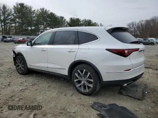 2022 Acura MDX w/Technology Package with VIN 5J8YE1H45NL043239, listed as a Copart auction lot 47295685 with 40,427 mi miles and Salvage Title. Bid and sale history available at carsss.com. Image 2.