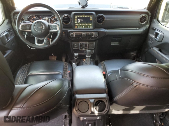 2021 Jeep Gladiator High Altitude with VIN 1C6HJTFGXML570864, listed as a Copart auction lot 56964975 with 67,538 mi miles and Salvage title. Bid and sale history available at DreamBid. Image 8.