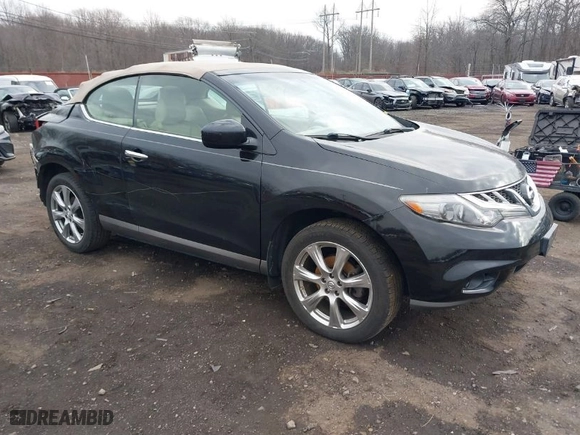 2014 Nissan Murano CrossCabriolet with VIN JN8AZ1FY7EW302102, listed as a IAAI auction lot 41314977 with 76,718 mi miles. Bid and sale history available at carsss.com. Image 1.