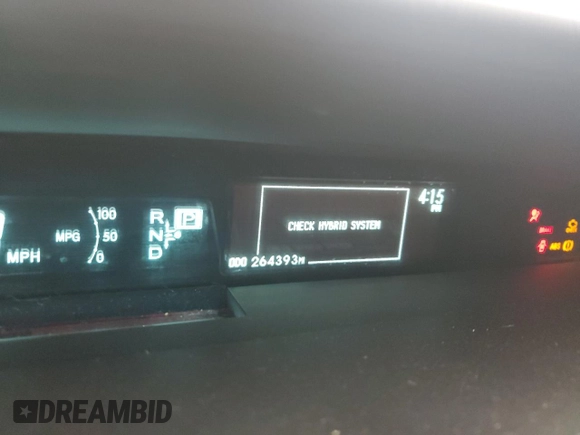2010 Toyota Prius II with VIN JTDKN3DU4A5159522, listed as a Copart auction lot 52539285 with 264,393 mi miles and Salvage Title. Bid and sale history available at carsss.com. Image 9.