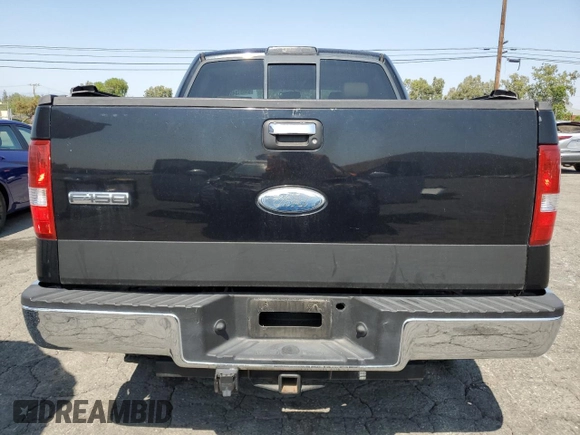 2008 Ford F-150 XLT with VIN 1FTPW14508FB68822, listed as a Copart auction lot 61831345 with 208,259 mi miles and Salvage title. Bid and sale history available at DreamBid. Image 6.