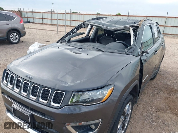 2019 Jeep Compass Limited z VIN 3C4NJDCB1KT641767, wystawiony jako IAAI lot #42265050 z przebiegiem 56 871 mil mil oraz . Historia ofert i sprzedaży dostępna na DreamBid. Obrazek 6.