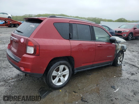 2016 Jeep Compass Sport with VIN 1C4NJDBB5GD779567, listed as a Copart auction lot 55808655 with Not provided miles and Salvage title. Bid and sale history available at DreamBid. Image 3.