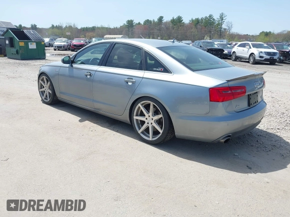 2012 Audi A6 Premium Plus with VIN WAUGGAFC6CN079518, listed as a IAAI auction lot 42143562 with 102,047 mi miles and . Bid and sale history available at DreamBid. Image 3.