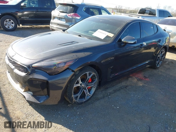 2021 Kia Stinger GT with VIN KNAE35LC4M6097199, listed as a IAAI auction lot 41884424 with 61,490 mi miles. Bid and sale history available at carsss.com. Image 16.