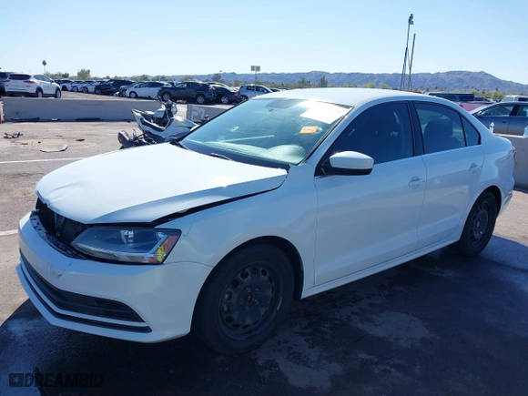 2017 Volkswagen Jetta 1.4T S with VIN 3VW167AJ0HM347112, listed as a IAAI auction lot 41819172 with 126,685 mi miles. Bid and sale history available at carsss.com. Image 2.