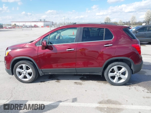 2016 Chevrolet Trax LTZ with VIN 3GNCJRSB3GL161721, listed as a IAAI auction lot 41877282 with 108,709 mi miles. Bid and sale history available at carsss.com. Image 14.