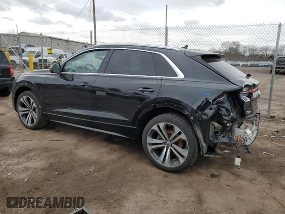 2019 Audi Q8 Premium Plus with VIN WA1BVAF14KD030723, listed as a Copart auction lot 47073725 with 70,628 mi miles and Salvage Title. Bid and sale history available at carsss.com. Image 2.