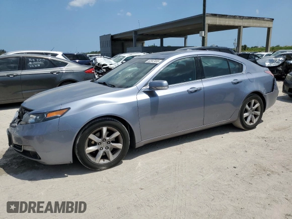 2012 Acura TL Tech Auto with VIN 19UUA8F54CA003029, listed as a Copart auction lot 52347455 with 129,459 mi miles and Salvage Title. Bid and sale history available at carsss.com. Image 1.