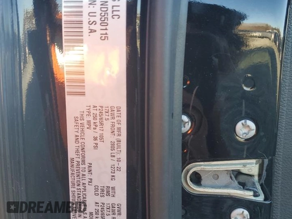 2022 Jeep Cherokee Trailhawk with VIN 1C4PJMBX7ND550115, listed as a Copart auction lot 41688785 with 25,272 mi miles and Salvage Title. Bid and sale history available at DreamBid. Image 14.