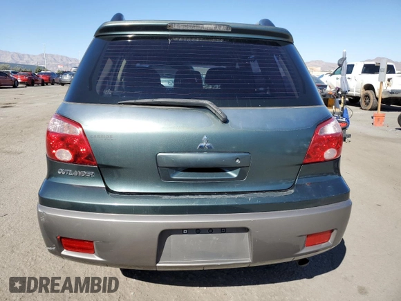 2006 Mitsubishi Outlander LS with VIN JA4LX31F26U011557, listed as a Copart auction lot 75956734 with 160,680 mi miles and Salvage Title. Bid and sale history available at carsss.com. Image 6.