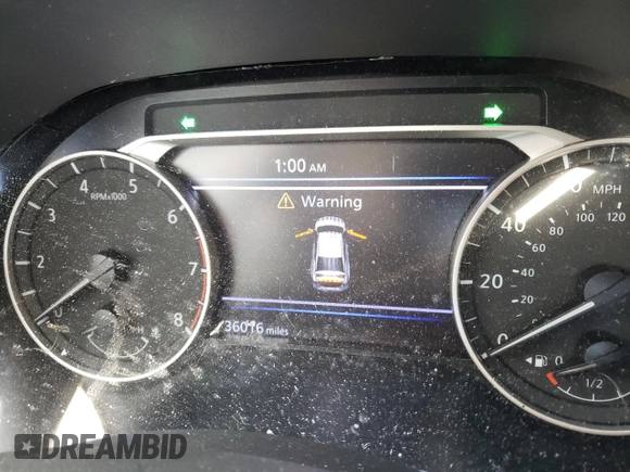 2023 Nissan Altima SL with VIN 1N4BL4EV7PN302500, listed as a Copart auction lot 42050125 with 36,016 mi miles and Salvage Title. Bid and sale history available at DreamBid. Image 9.