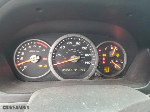 2007 Honda Pilot EX-L with VIN 2HKYF18757H503917, listed as a Copart auction lot 47623645 with 308,568 mi miles and Salvage Title. Bid and sale history available at carsss.com. Image 9.