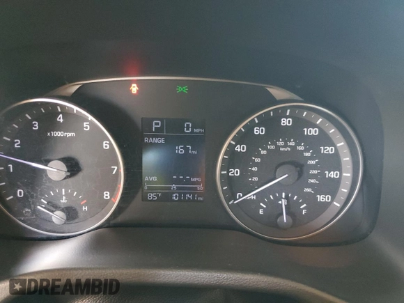 2017 Hyundai Elantra Limited with VIN 5NPD84LF0HH141215, listed as a Copart auction lot 53906375 with 101,141 mi miles and Salvage Title. Bid and sale history available at DreamBid. Image 9.