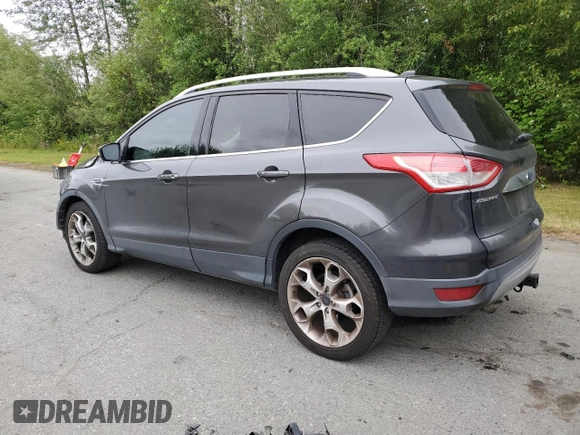 2015 Ford Escape Titanium with VIN 1FMCU9J93FUA67563, listed as a Copart auction lot 61770085 with 134,201 mi miles and Salvage title. Bid and sale history available at DreamBid. Image 2.